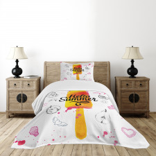 Hello Summer Bedspread Set