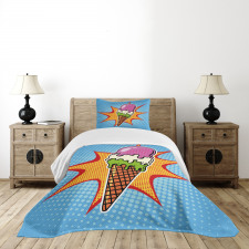 Retro Cone Dots Bedspread Set