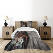 Angry Dead Woman Bedspread Set