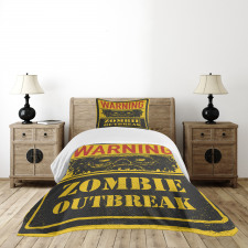 Grunge Horror Sign Bedspread Set