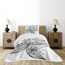 Eastern Ornate Flower Bedspread Set