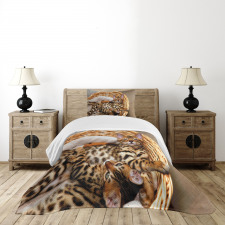 Bengal Cats in Basket Bedspread Set