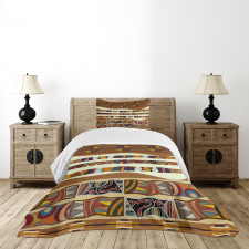 Boho Folk Bedspread Set