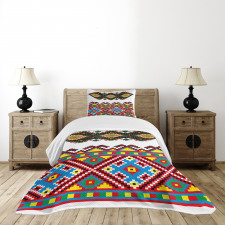 Retro Ukranian Ornament Bedspread Set