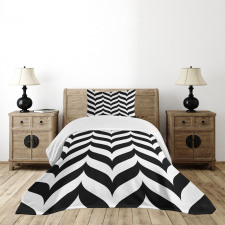 Chevron Retro Bedspread Set