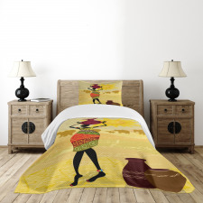 Elephants Sun Art Bedspread Set