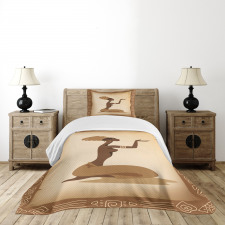 Lady Hand Gesture Bedspread Set