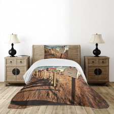 Old Mailboxes Bedspread Set