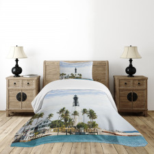 Lighthouse Palms Bedspread Set