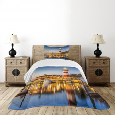 Hilton Head Boats Bedspread Set