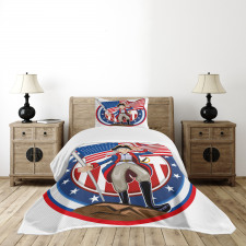 Patriot Emblem Bedspread Set