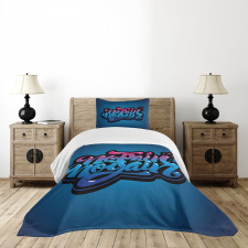 No Pain No Gain Words Bedspread Set