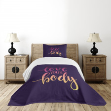 Love Your Body Positive Bedspread Set