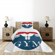 Strong Man with Biceps Bedspread Set