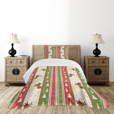 Deer Pines Borders Bedspread Set