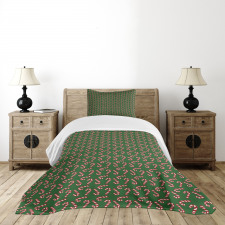 Candy Canes Bedspread Set