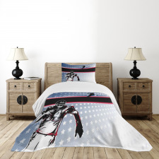 Baseball Player Stars Bedspread Set