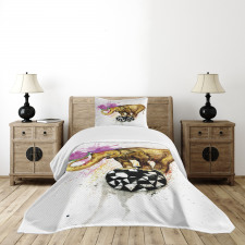 Giant Animal Flowers Bedspread Set