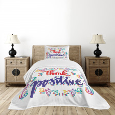 Think Positive Bedspread Set