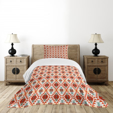 Aztec Folk Native Motif Bedspread Set