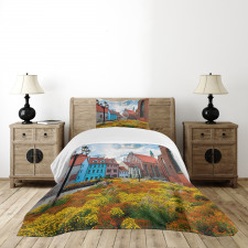 Old City Riga Latvia Bedspread Set