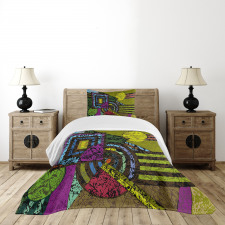 Grunge Murky Trippy Bedspread Set