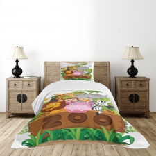 Happy Animals Fresh Trees Bedspread Set