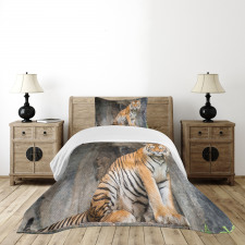 Bengal Tiger Cat Predator Bedspread Set