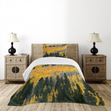 Colorful Aspen Trees USA Bedspread Set