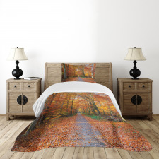 Vibrant Trees Pathway Bedspread Set