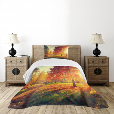 Misty Day in the Forest Bedspread Set