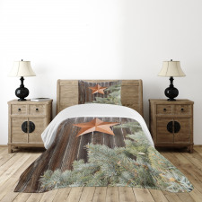 Star on Wood Bedspread Set