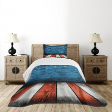 Rustic Wooden Bedspread Set