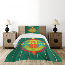 Surf Bar Holiday Bedspread Set