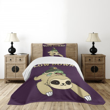 Funny Cartoon Scenery Bedspread Set