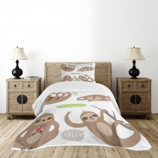 Kids Composition Animal Bedspread Set