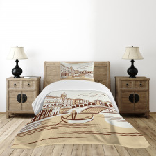 Venetian Landscape Art Bedspread Set