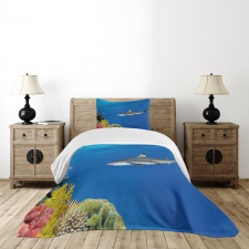 Tropic Underwater World Bedspread Set