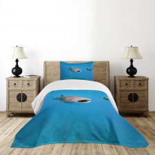 Giant Fish Ocean Diving Bedspread Set