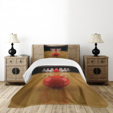 Red Skittle Ball Bedspread Set