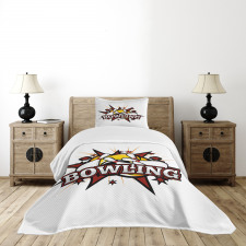 Cartoon Retro Crash Bedspread Set