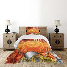 Retro Gear Technology Bedspread Set