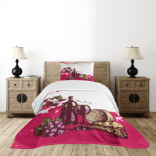 Vintage Abstract Sketch Bedspread Set