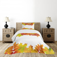 Autumn Branches Border Bedspread Set