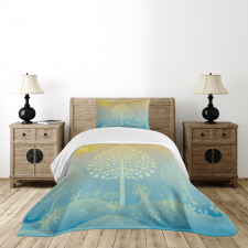 Oriental Trees Thai Design Bedspread Set