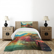 Surreal Autumn Forest Bedspread Set