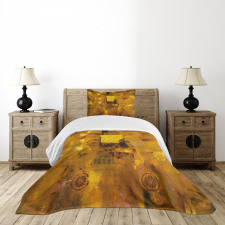 Vintage Woman Drawing Bedspread Set