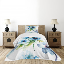 Summer Flowers Growth Bedspread Set