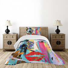 Paint Strokes Splashes Bedspread Set