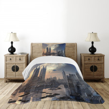 Spacecraft in Formation Bedspread Set